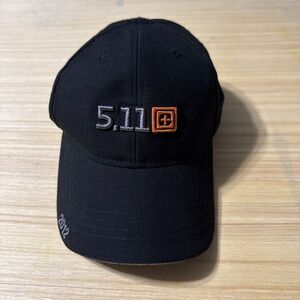 5.11 Tactical Series One Size Black Strapback Baseball Cap/Hat Polyester Cotton